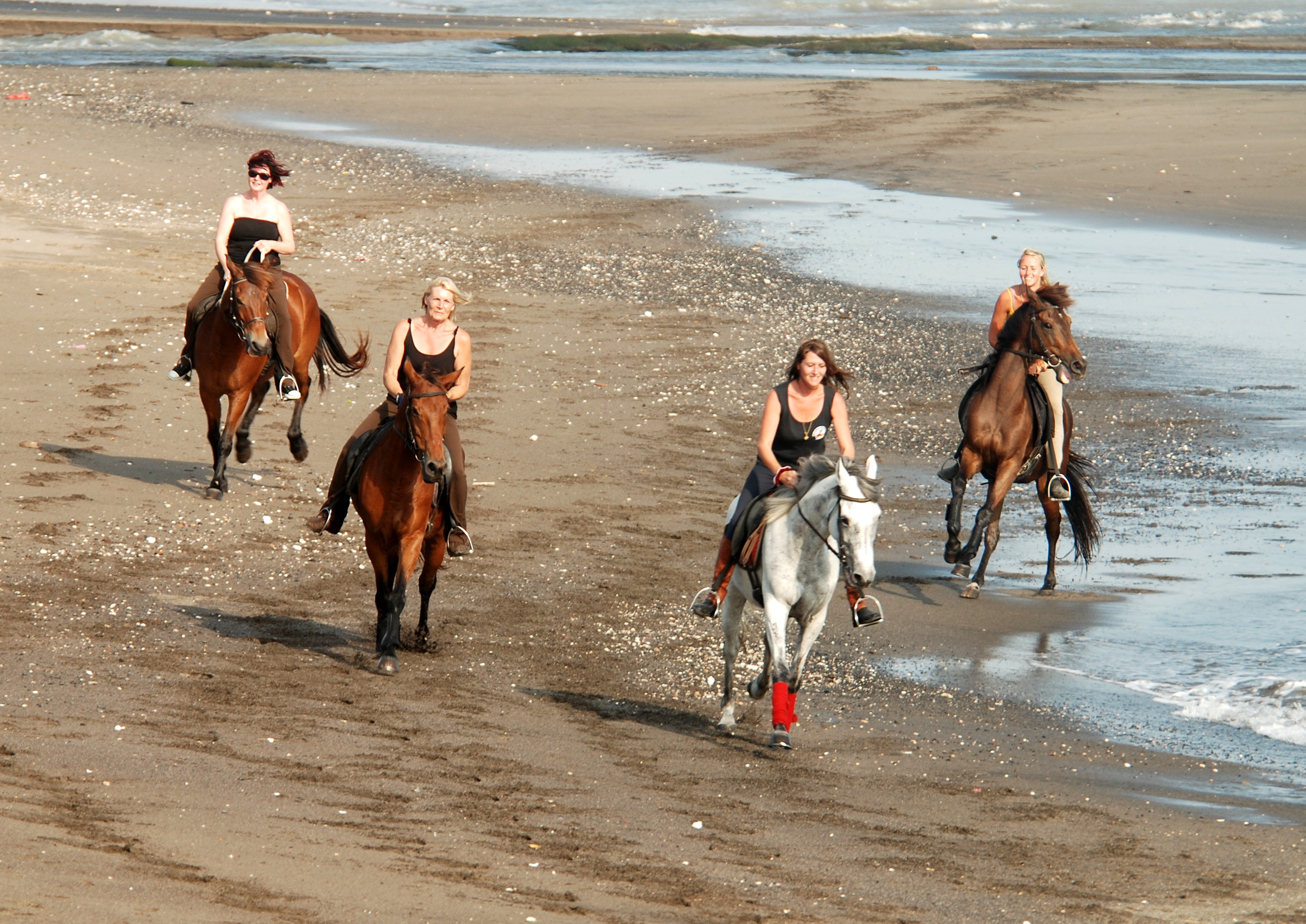 horse riding bali beach